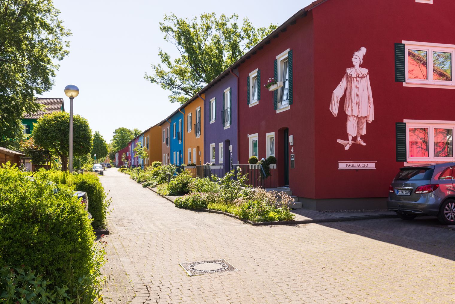 Bunte Häuserfassade in Espelkamp